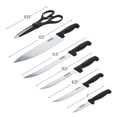 thumbnail image 2 of 7pc Beille Compact Stainless Steel Kitchen Cooking Knife Block Set, 2 of 8