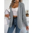 thumbnail image 6 of KelaJuan Women’s Open Front Knit Cardigan Long Sleeve Solid Color Pocket Sweater Loose Fall Tops, 6 of 6