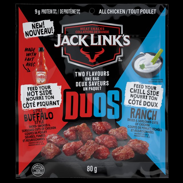 Jack Link’s Duos Buffalo Style and Ranch Chicken Tender Bites