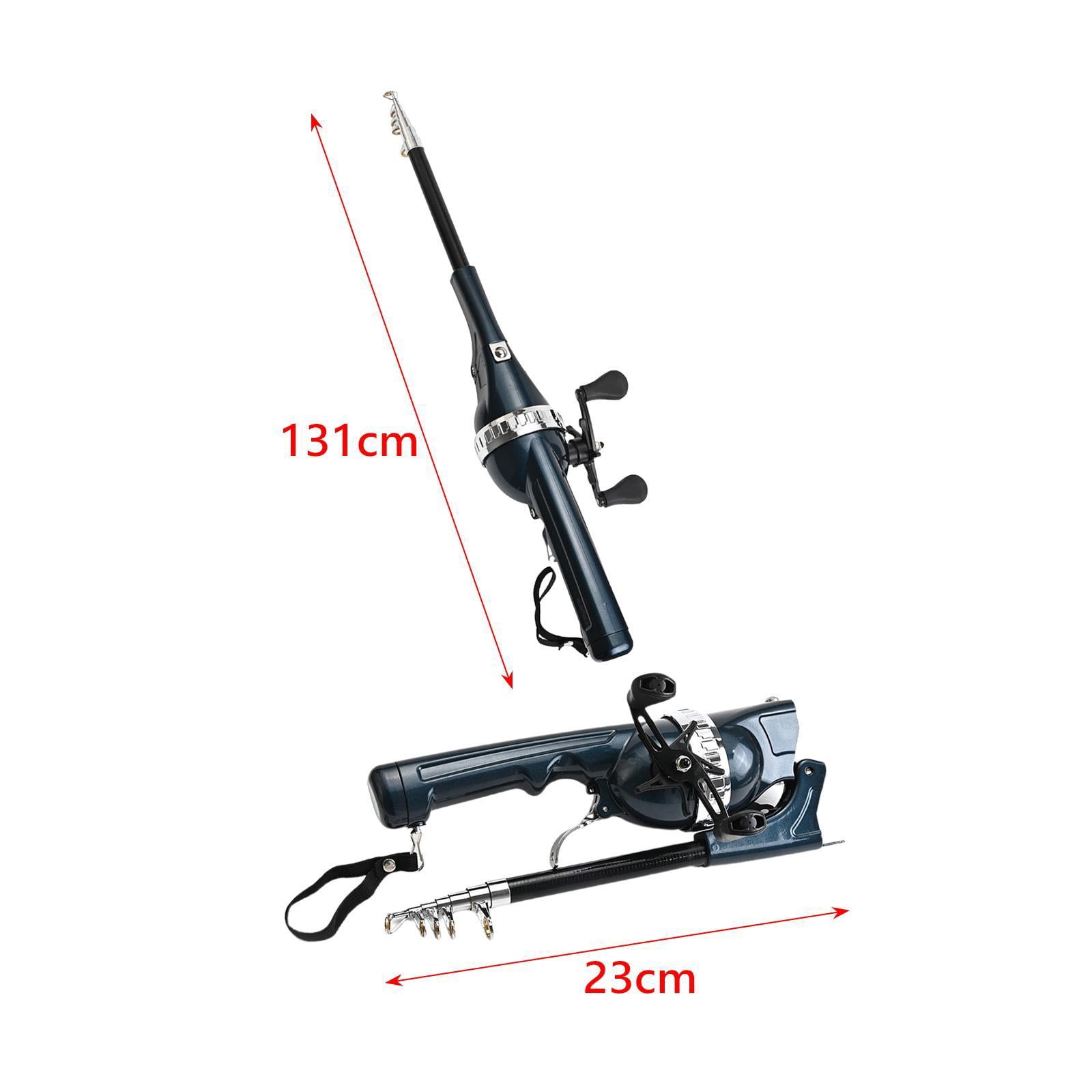 figatia Fishing Rod Reel Combos Telescopic Fishing Pole Fishing Accessory Folded Fishing Rod Rod for Trout Carp Freshwater