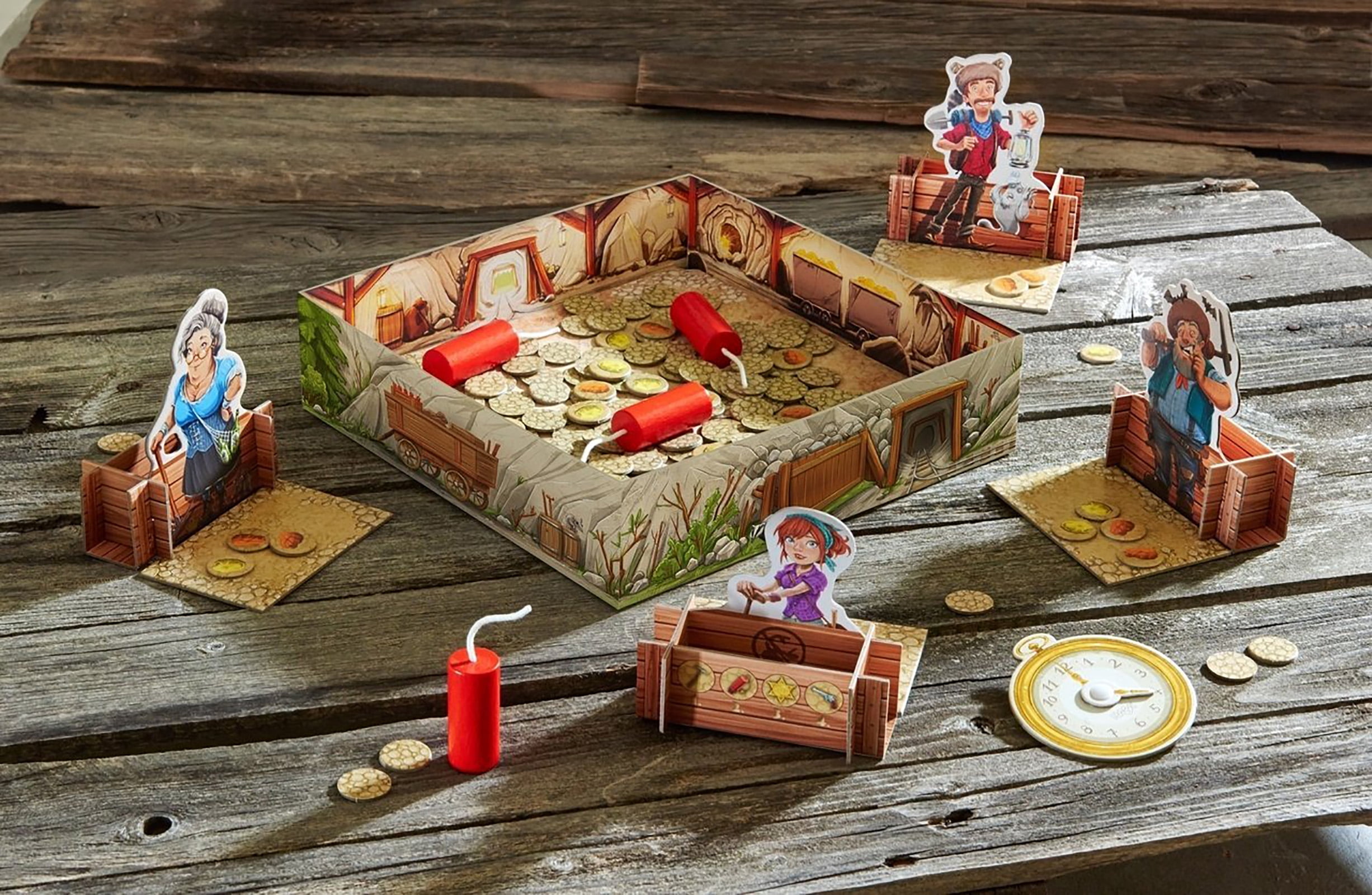 Haba Boom Bang Gold - a Fast Paced Gold Search That Encourages Repeated Playing for Ages 7+ (Made in Germany)