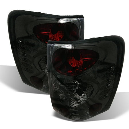 - Fits 1999-2004 Jeep Grand Cherokee Smoked Tail Lights Brake Lamps Left+right