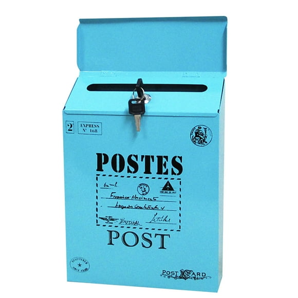 jovati Key Box Wall Mount Vintage Retro Wall Mount Mailbox Mail Postal Letter Newspaper Box