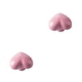 thumbnail image 2 of kurtrusly Cabinet Handle Heart Shape Solid Color Replacement Decorative Home Kitchen Bathroom Drawer Door Pull Knob Accessories Pink 2Set, 2 of 6