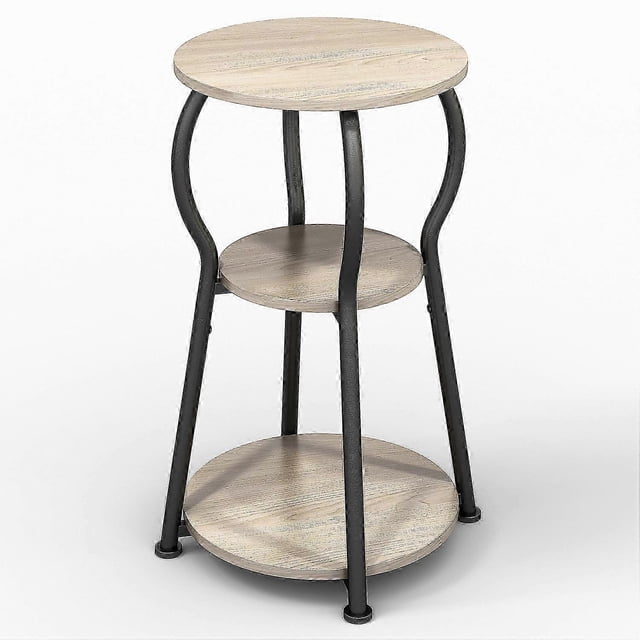 888-8HP Small Side Table 3-Tier Waist End Table,30x30x55cm 26s