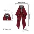 thumbnail image 3 of MQLKF Elegant Adjustable Tied Bow Ties For Women Girls, 3 of 4