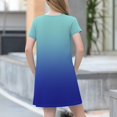 thumbnail image 6 of Teen Girls Dresses Short Sleeve Gradient Dress Casual Summer A-Line Sundress for Kids Soft & Breathable Fabric Ages 4-12 ,Sie:160, 6 of 7
