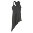 thumbnail image 4 of Jhaoyu Women's Lyrical Dance Costume Asymmetrical Hem Ballroom Tango Salsa Latin Dance Dress Black M, 4 of 7