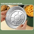 9 Inch Aluminum Foil Air Fryer Liners,NonStick Round OilProof Food