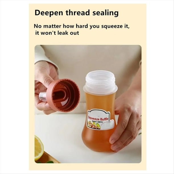 Botella de Salsa Exprimible para el Hogar con Escala, Botella de Condimento para Salsa de Tomate y Ensalada, Botella de Condimento para Cocina, Botella Exprimible para Mermelada