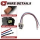 thumbnail image 5 of 1 Juego de Cableado del Zócalo de Luz de Señal de Giro Frontal para Freightliner Cascadia para Columbia M2 No.224394025/224-394-045 Conector de Pigtail de Bombilla, 5 of 7