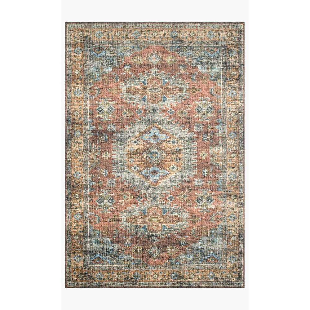 Loloi II Skye Oriental Terracotta / Sky Area Rug