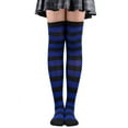 thumbnail image 3 of Greyghost Striped Over the Knee Long Tube Halloween Cos Anime Academy Wind Socks, 3 of 7