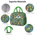 thumbnail image 4 of Womens Green Cartoon Dinosaurs Jungle Pattern Lunch Box for Work,Insulated Lunch Bag for Women,Loncheras Para Mujer,Leakproof Adult Lunch Bag for Work,Beach,Travel,Picnic,Camping, 4 of 7