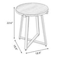 thumbnail image 5 of Abble Round Manufactured Wood End Table, Oak, 5 of 5