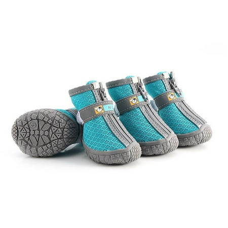 

Promotion Clearance Pet Anti-slip Breathable Wear-resistant Shoes Blue 2