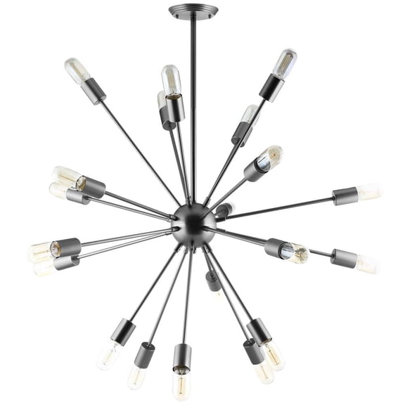 Black Beam Stainless Steel Chandelier