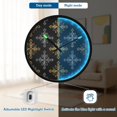 thumbnail image 5 of Indoor 12' Voice-Activated Luminous Decoration Wall Clock With LED Night Light Intricate Pattern, 5 of 8