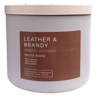 Bath & Body Works Leather & Brandy 3-Wick Scented Candle