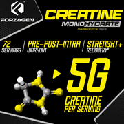 Forzagen Creatine Monohydrate Powder Unflavored 72 Servings