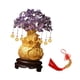 thumbnail image 4 of Árbol del dinero Feng Shui, adornos de monedas, soporte decorativo de bonsái chino para mesa M Púrpura, 4 of 8