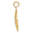 thumbnail image 2 of Collier Pendentif Étoile de Mer en Or Jaune 14k Sable Blanc Dollar, 2 of 8