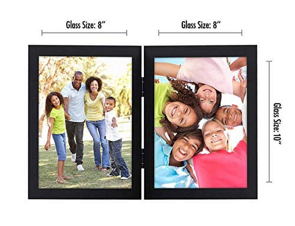 Americanflat 8x10 Hinged Frame, Displays Two 8x10 Pictures, Black - image 2 of 3