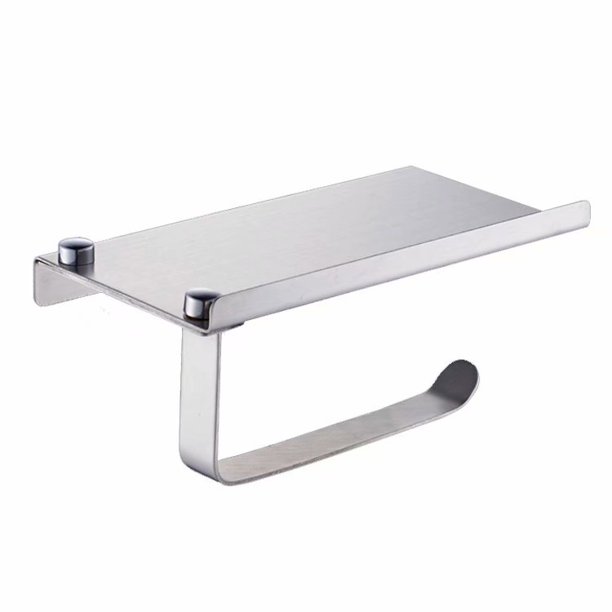 Toallero de acero inoxidable, soporte para inodoro, caja de pa?uelos, soporte para papel higiénico, soporte para toallas de papel, suministros de ba?o (dorado ShuxiuWang 8390614280007
