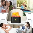 thumbnail image 6 of FaFenTuQiang Volcano Flame Diffuser Humidifier, Colorful Flame Aromatherapy Diffuser for Essential Oil, Cool Mist, Quiet, 3 Gear Timing, 0.25L, 6 of 6