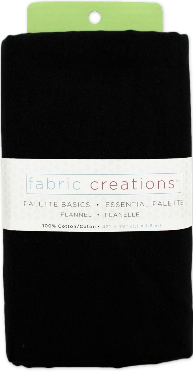Fabric Creations 100% Cotton Flannel Pre-cut Fabric, 2 yds x 42" (1.8 x 1.1 m)