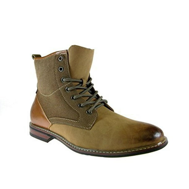 Ferro Aldo Men's Combined Combat Style Ankle Boots Walmart.com