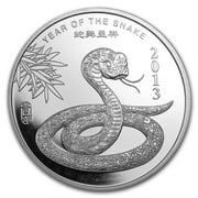 1 oz Silver Round - APMEX (2013 Year of the Snake)