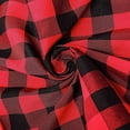 thumbnail image 7 of BalsaCircle Black Red Patriotic Veterans Day 90" Round Tablecloth Gingham Checkered Polyester Washable 4th of July Linen, 7 of 7