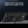 thumbnail image 5 of for Xiaomi Poco F4 GT Case with Card Holder, Heavy Duty Protection Phone Case with Magnetic Ring Kickstand Slide Camera Cover for Xiaomi Poco F4 GT/Redmi K50 Gaming LJK Black, 5 of 9