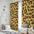 thumbnail image 5 of Blackout Kids Curtains,Yellow and Brown Of Leopard Print Childrens Insulated Curtains Set Of 2,Bedroom Essentials,Toddler Room Decor 52"x84", 5 of 5