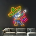 thumbnail image 4 of Handmadetneonsign Cinco De Mayo Neon Sign, Sombrero Maraca Wall Art Decor, Mexico Fiesta Wall Decor, 4 of 5