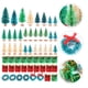 thumbnail image 2 of 1 juego/56 piezas de guirnalda navideña, decoración para árbol de Navidad, suministros duraderos para fiestas, 2 of 6