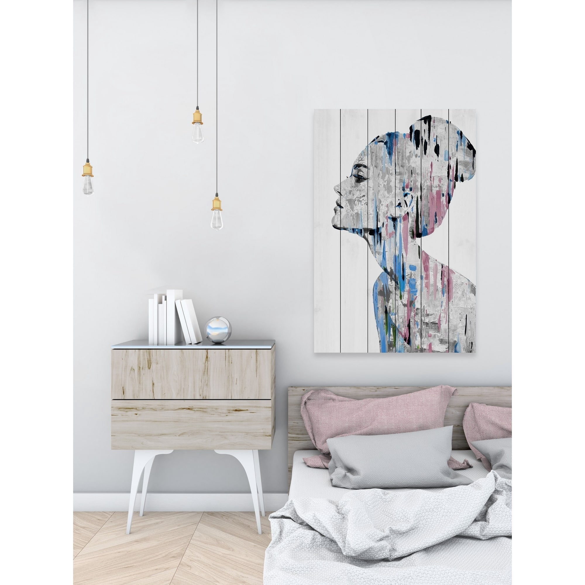 Parvez Taj I Feel Beautiful White Wood Wall Art