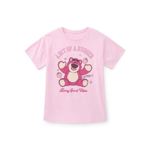Toy Story Girls Lots O Bear Short Sleeve Graphic T-Shirt, Sizes 4-16