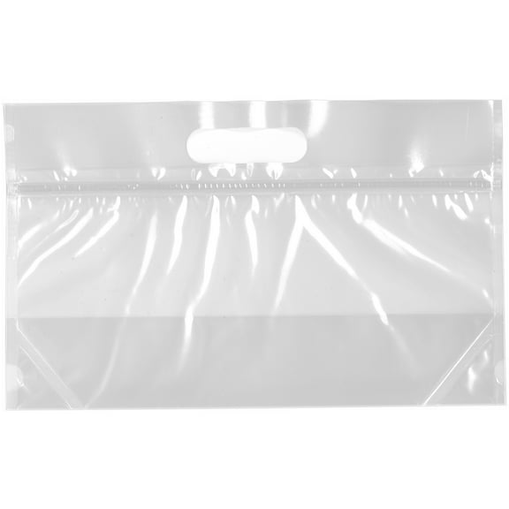 Plymor Zipper Reclosable 3 Mil Bakery Bag with Handle, 11" x 5.5" (Pack of 50)