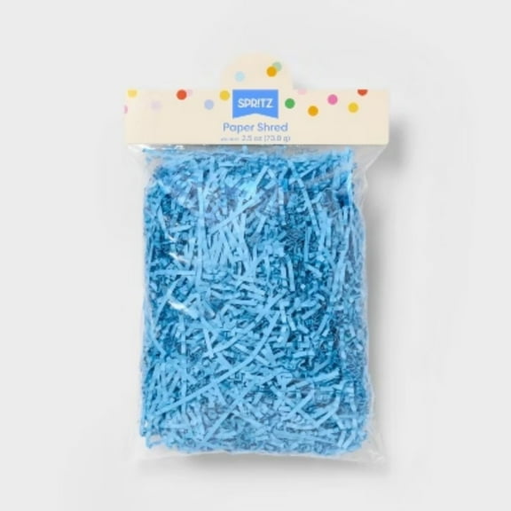 1.5oz Paper Shred Filler Blue