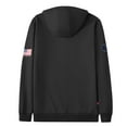 thumbnail image 2 of UNIFU FR Shirts for Men Flame Resistant Zipper 12OZ Heavy Weight Long Sleeve Fleece 100% C NFPA2112/CAT2 Hooded Sweatshirt, 2 of 9