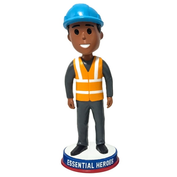 Longshoreman Essential Heroes Bobblehead Male Dark Skin Tone
