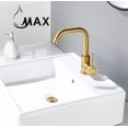 thumbnail image 2 of MAX Faucets Bathroom Faucet Side Handle Swivel Brushed Gold Finish, 2 of 3
