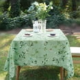 thumbnail image 3 of Spring Summer Tablecloth Waterproof Fabric Oblong Table Cloth, Holiday Decoration Perfect for Kitchen Dinner,Restaurant,Outdoor Table Cover 60"x 120" Oblong/Rectangle, 3 of 6