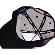 WARHEAD Unisex Adult One-Size Snap Truckers Hat Cap Black/Black