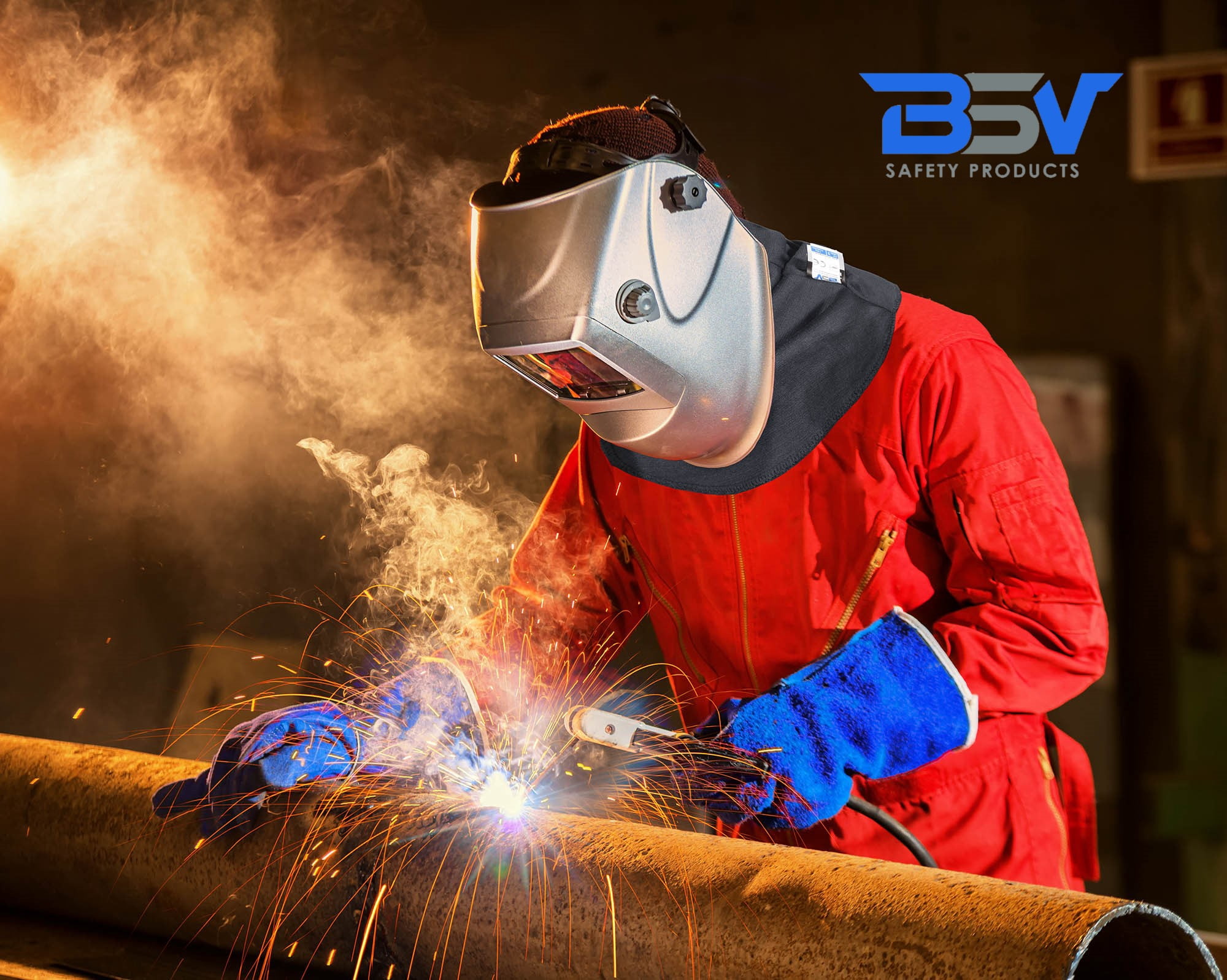 BSV Welding Neck Protecor XL (Fits XL -3XL) - Cut, Scratch & Heat Resistant Neck Protection for Men & Women - Extra Large - Black