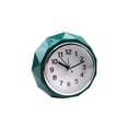 thumbnail image 2 of Silent Bedside Alarm Clock with Night Light, Snooze Music Clock, Battery Powered for Office Bedroom Study - Green, 2 of 6