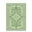 Green, variant on Softlife Retro Distressed Medallion Faux Wool Area Rug, 5' x 7', Green