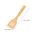 thumbnail image 3 of GOOHOCHY 10 espátulas antiadherentes de bambú: utensilios de cocina, cucharas ranuradas para inauguración de la casa, sartén antiadherente para huevos, tortillas, crepes y filetes., 3 of 8